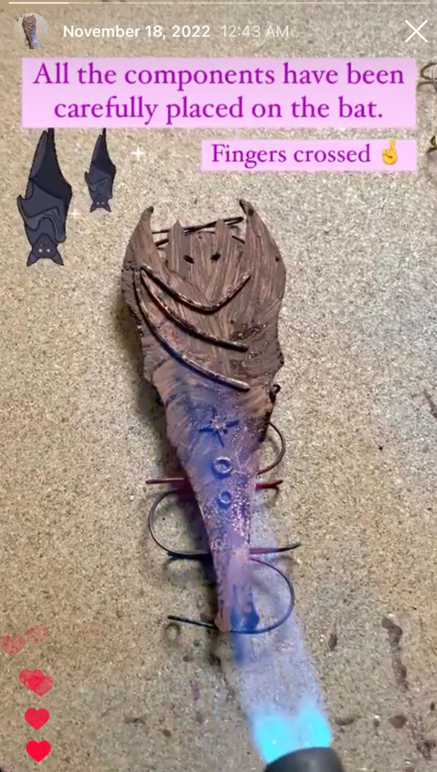 Nocturne~ Single Larger Hanging Bat ~ Copper Crystal Suncatcher, witchy Halloween celestial room decor rainbow maker{