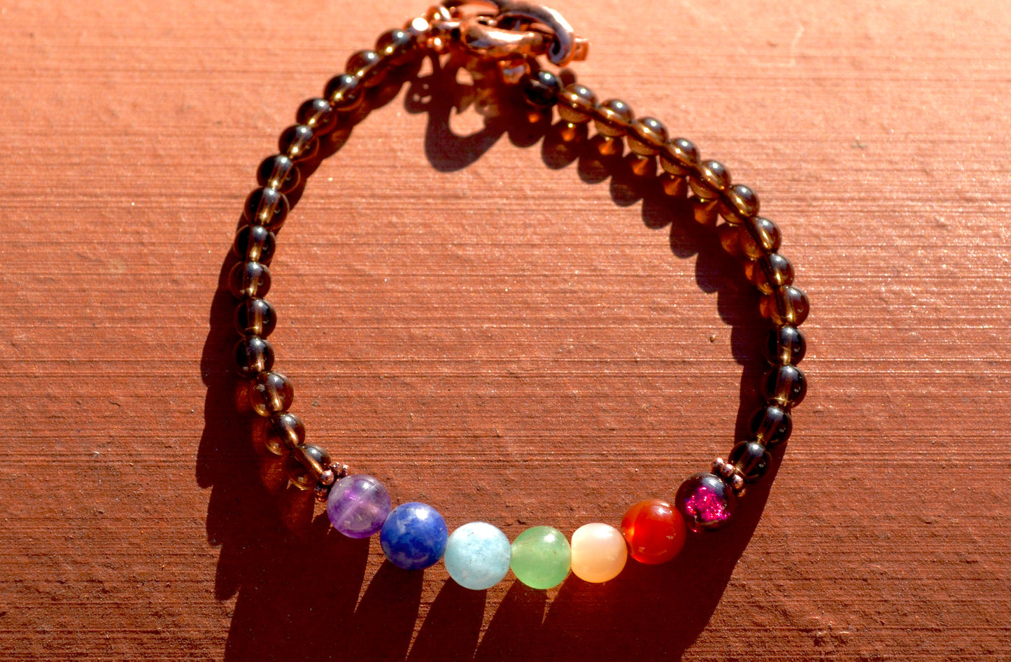 *Clearance* OG MargayB Gemstone Leatherwrap Bracelets, naturally dyed Leather made in USA