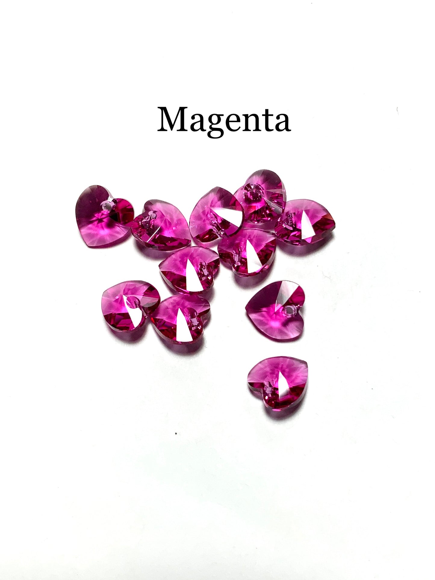 Preorder- Small Bleeding Heart Flower Earrings— Choose your Crystal Color