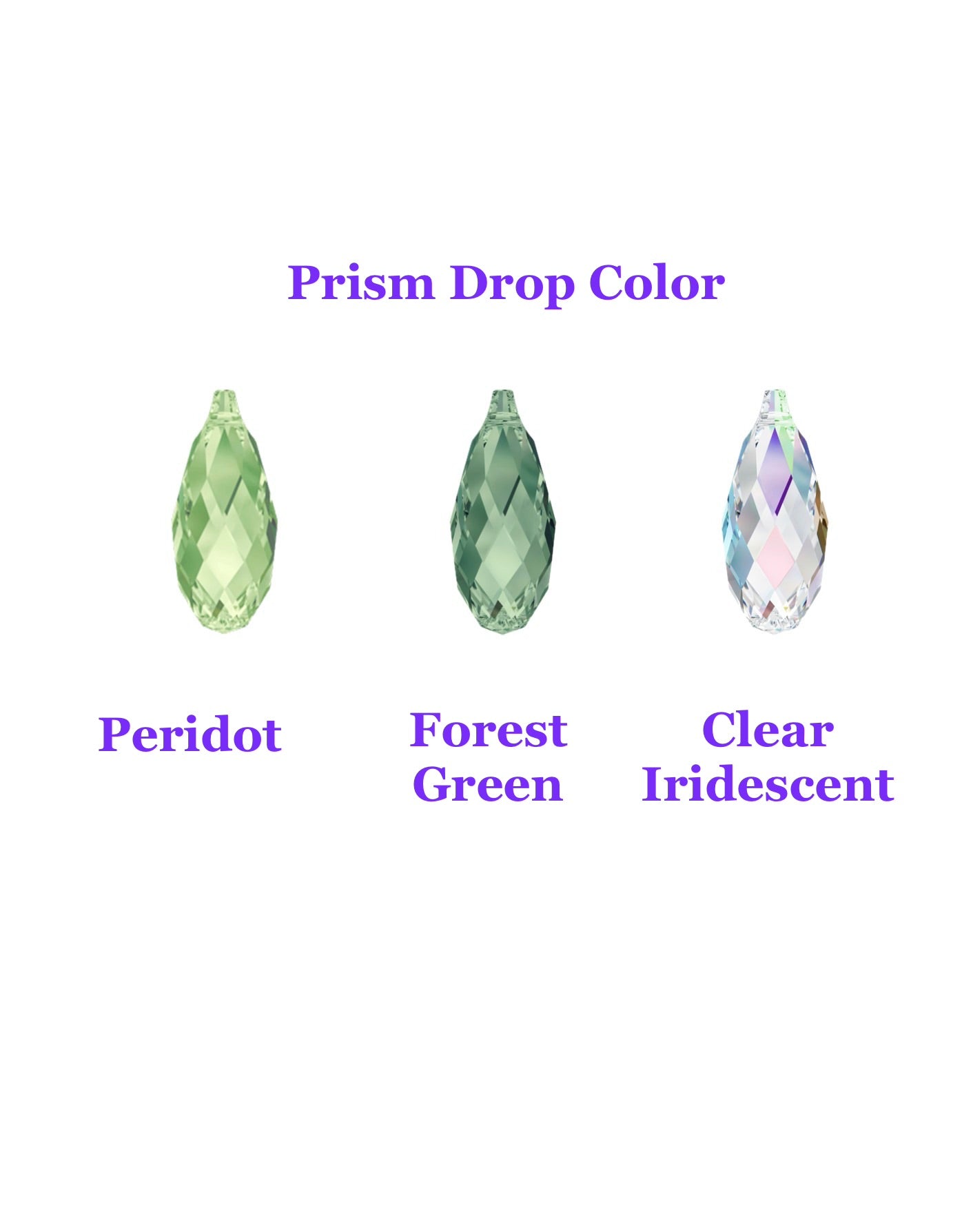 Prism Jewel Earrings~ Medium Curvy Bleeding Heart Flower, made with rare/discontinued crystals— Choose Your Metal