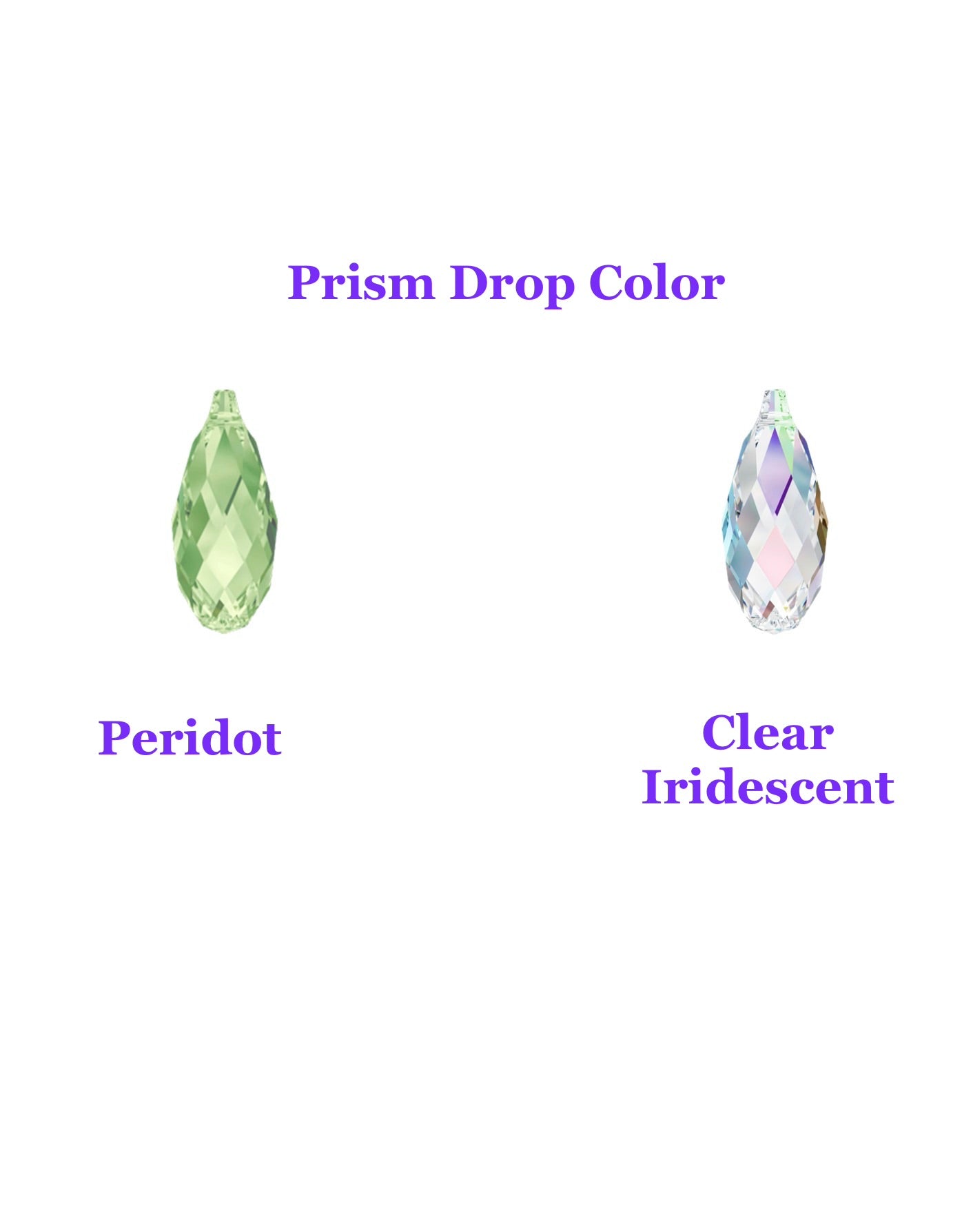 Prism Jewel Earrings~ XSmall Curvy Bleeding Heart Flower, made with rare/discontinued crystals— Choose Your Metal