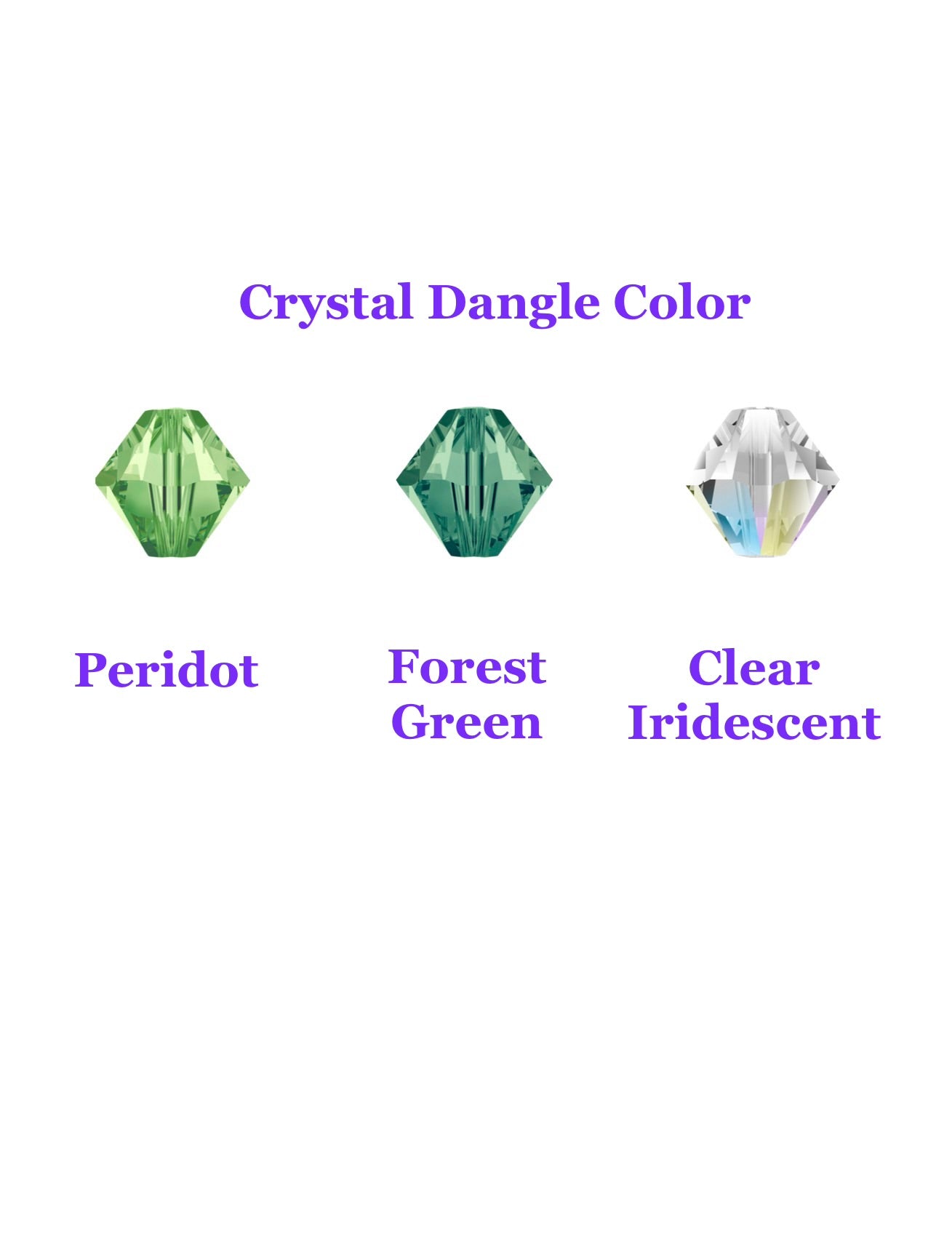 Prism Jewel Necklace~ Medium Teardrop Bleeding Heart Flower, Adjustable length 16-18 inches— Choose Your Metal