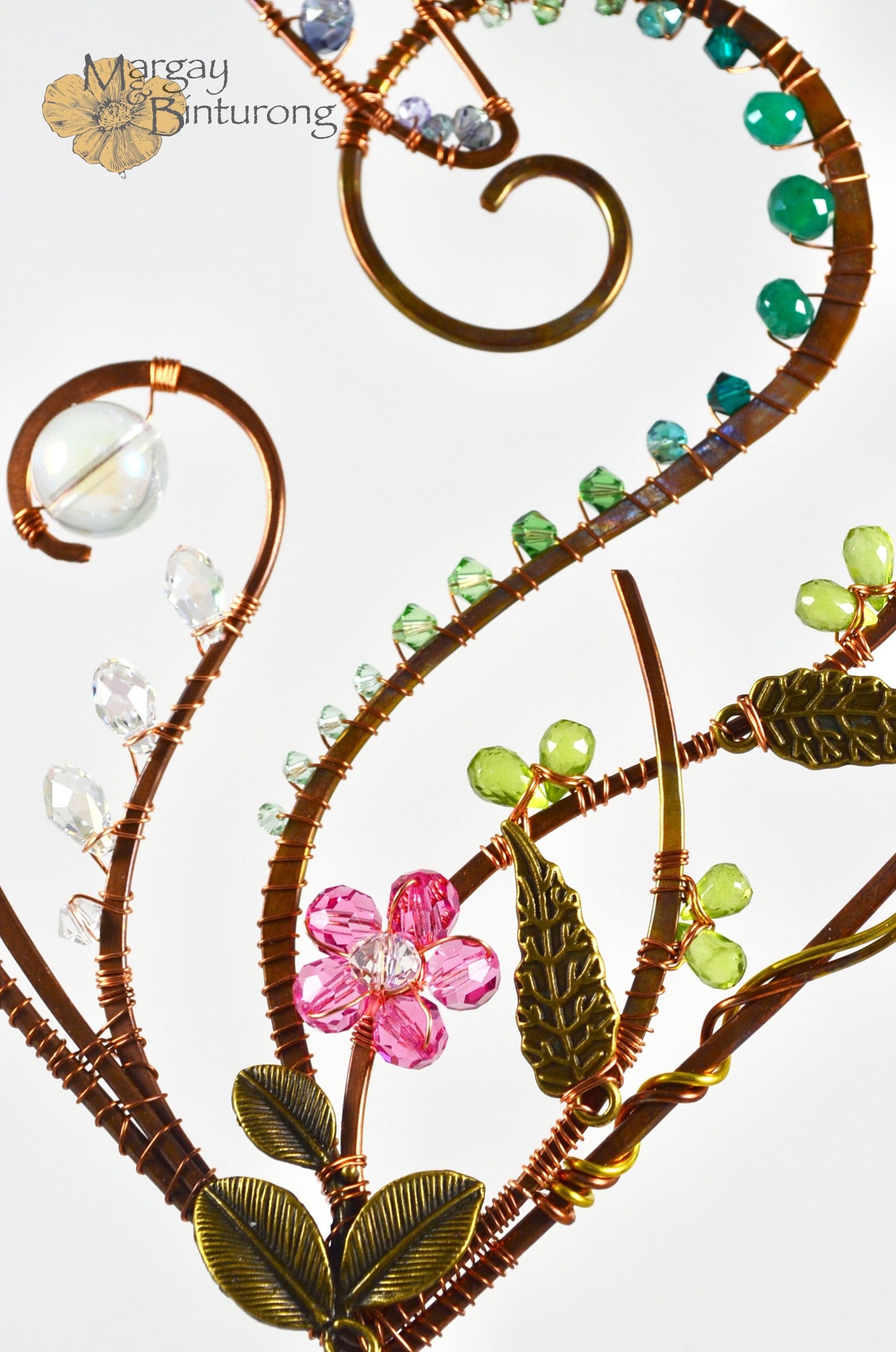 Garden Dragonfly Suncatcher Made From Wire and Crystal prisms