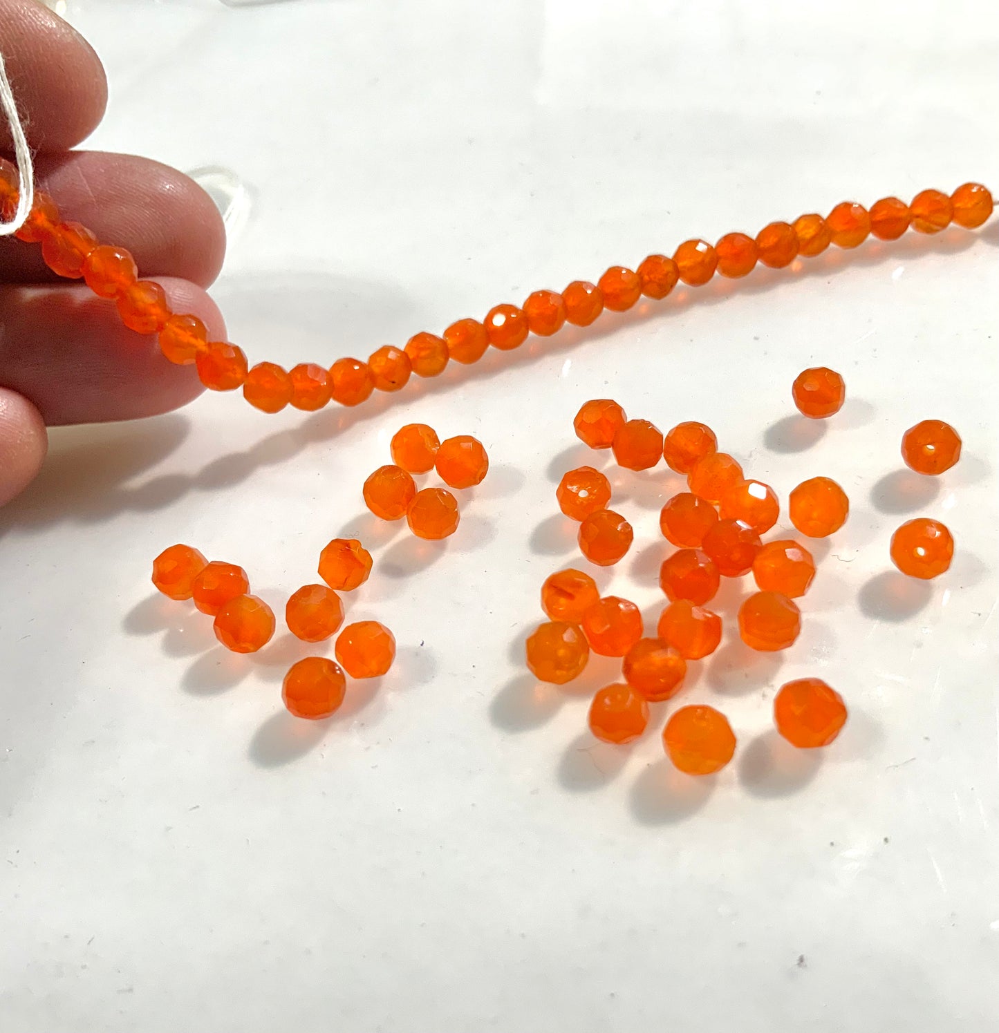 Carnelian Gemstone Stud earrings in Sterling Silver or 14k Gold Filled