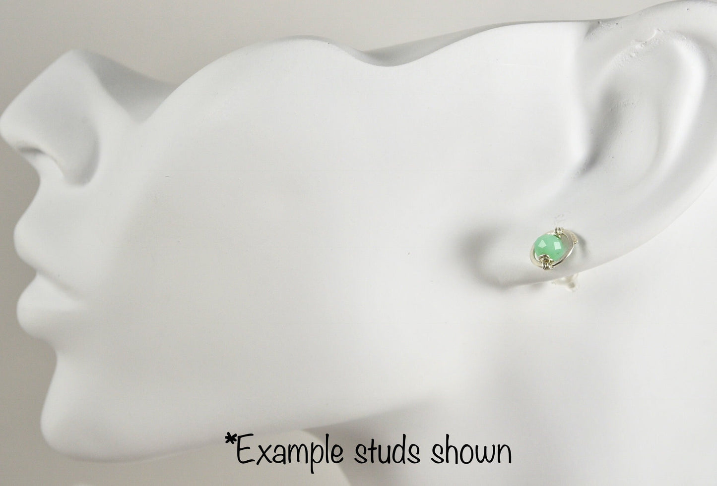 Smoky Quartz Gemstone Stud earrings in Sterling Silver or 14k Gold Filled