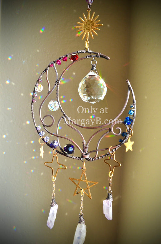 Sun Moon Stars Mini Sun Catcher