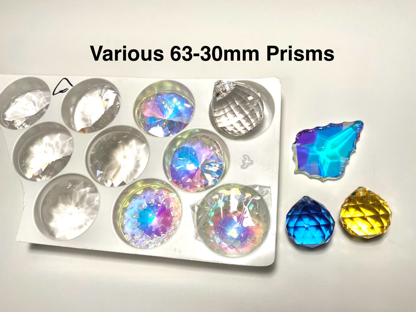 Flawed Destash— 1.4 lbs of Various Prisms