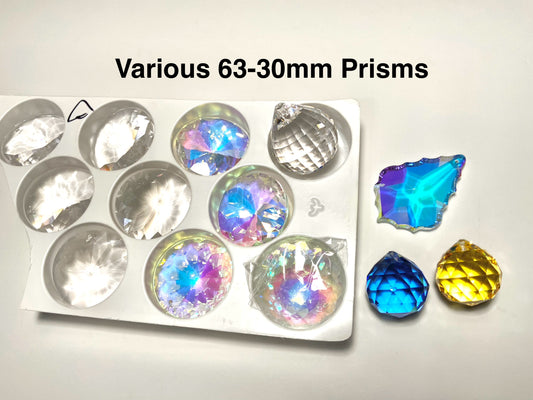 Flawed Destash— 1.4 lbs of Various Prisms