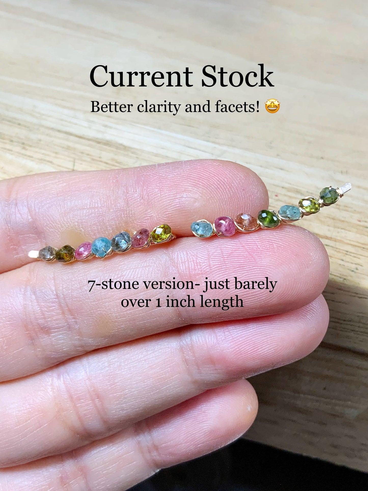 Watermelon Tourmaline Ear Climbers in Sterling Silver or 14k Gold Fill, October Birthstone gemstone earrings