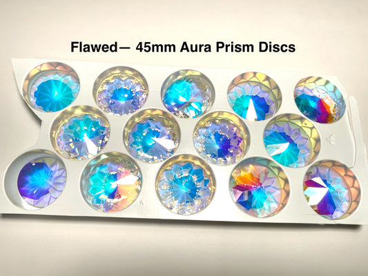 Flawed Destash— 1.4lbs of Aura Crystal Prism Discs